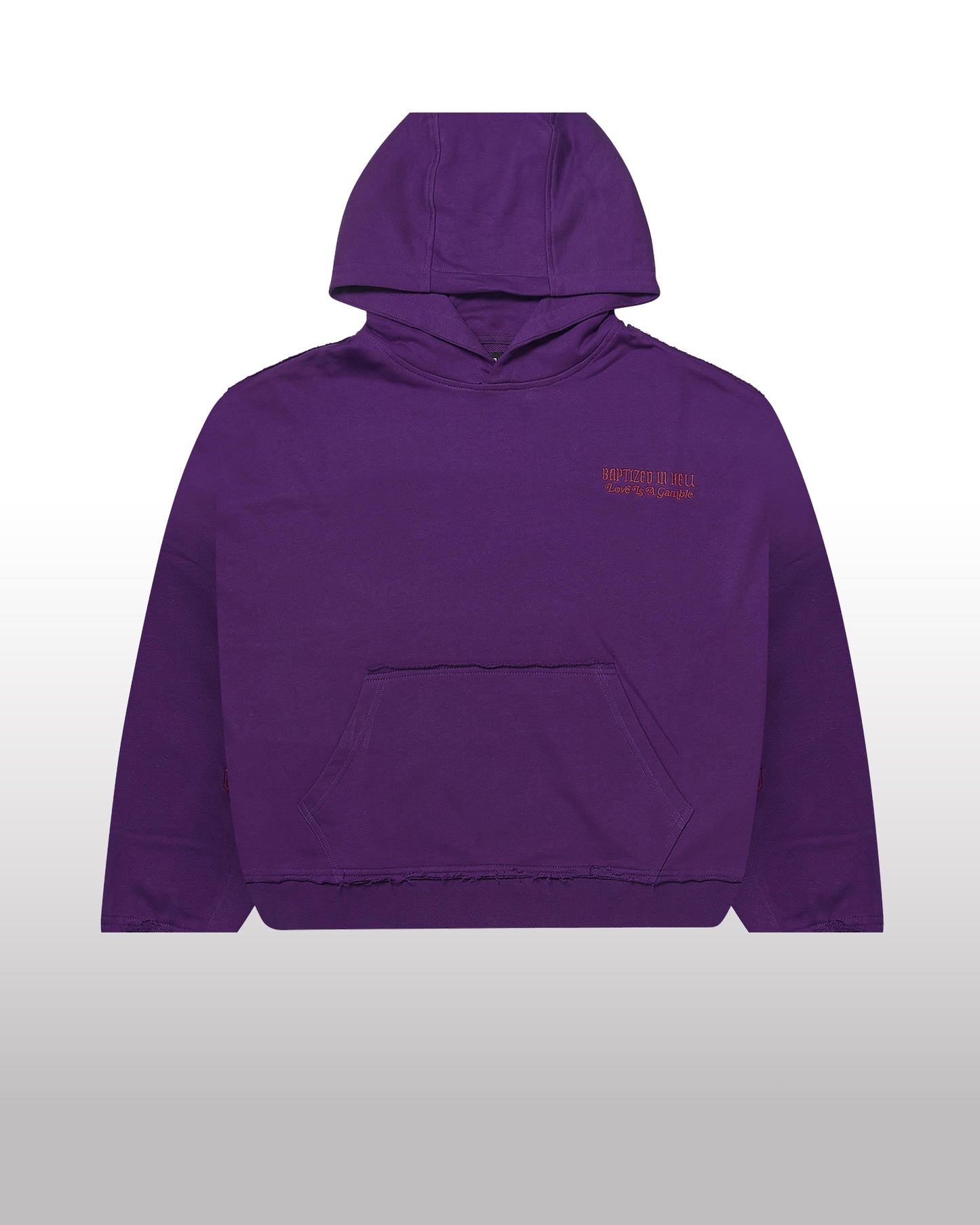 Baptized in Hell Hoodie Purple