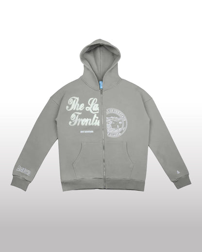 DIVENTION ALASKA Zip Hoodie Grey